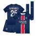 Maillot de foot Paris Saint-Germain Nuno Mendes #25 Domicile vêtements enfant 2024-25 Manches Courtes (+ pantalon court)